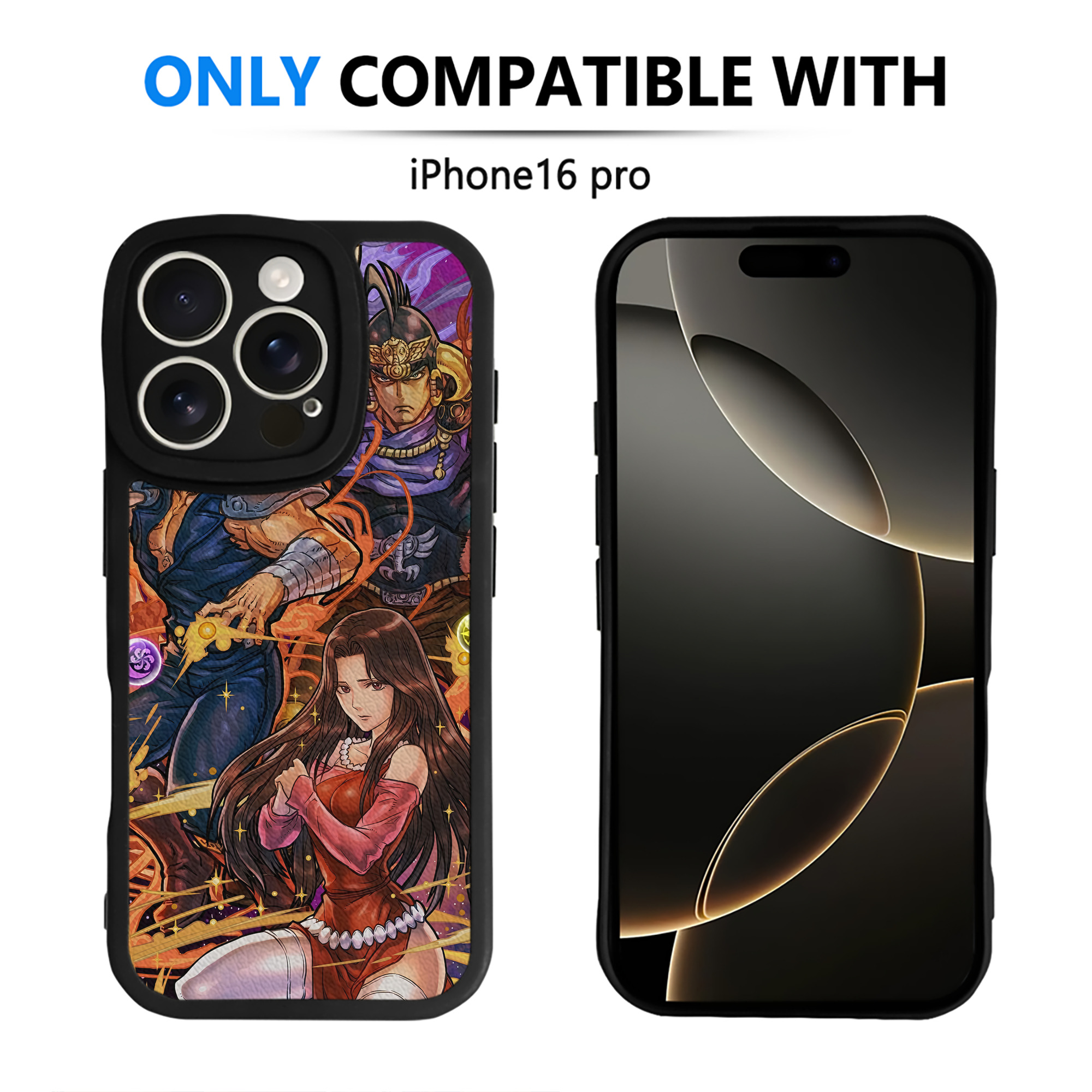 （画像用） 北斗の拳 Fist of the North Star 【iPhone 16シリーズ対応】シリコンスマホケース（レザー調） 材質：シリコン